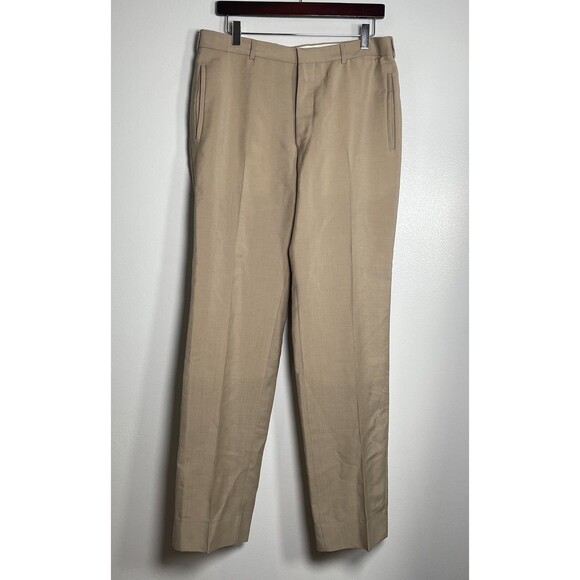 PRADA Men’s Dress Pants Size 52L Large Khaki Brown Career Designer *FLAWS - Picture 1 of 12